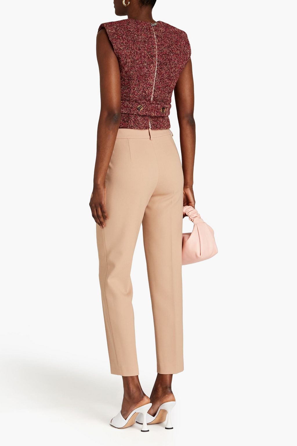 BOUTIQUE MOSCHINO Crepe tapered pants