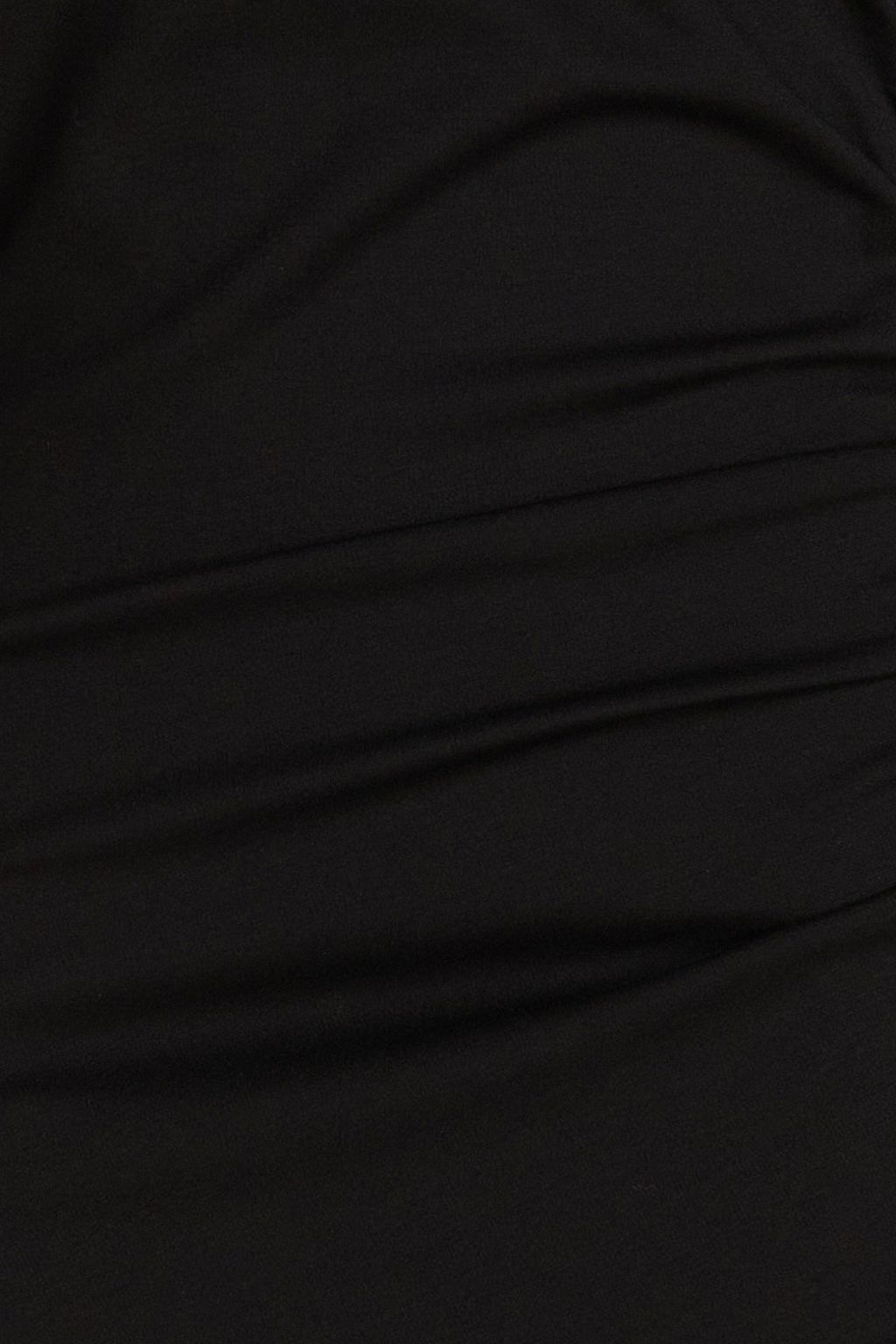HALSTON Skyler one-sleeve asymmetric crepe midi dress