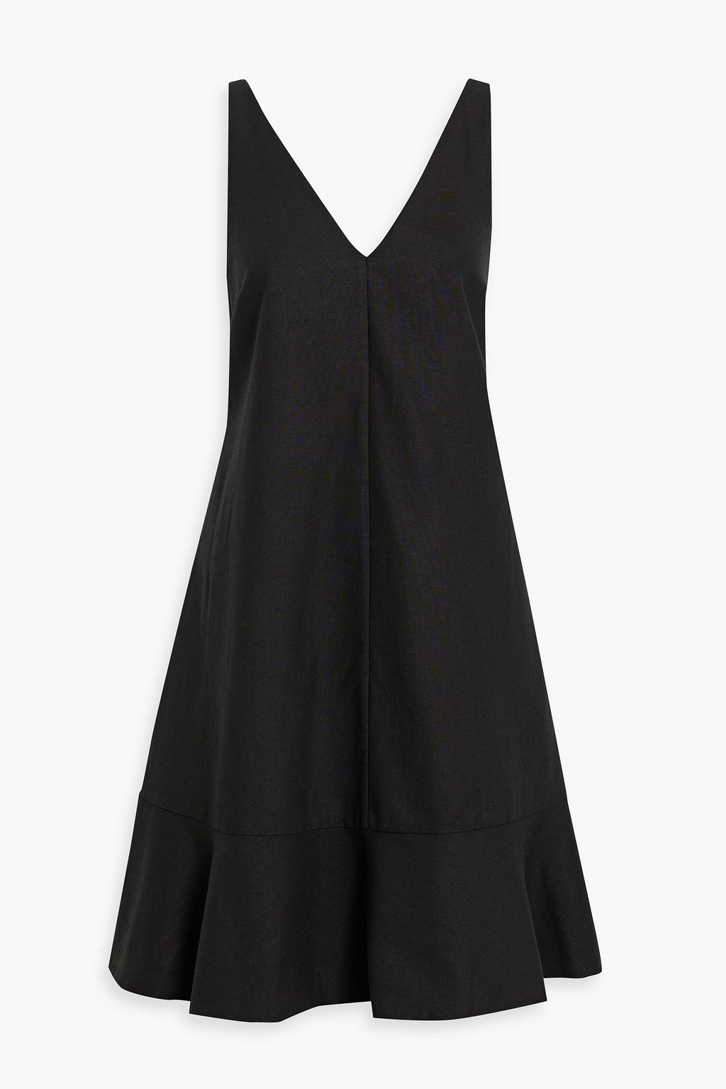 IRIS & INK Darcy fluted linen and cotton-blend dress | THE OUTNET