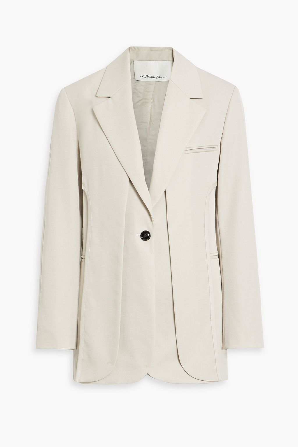 3.1 PHILLIP LIM Layered wool-blend twill blazer | THE OUTNET