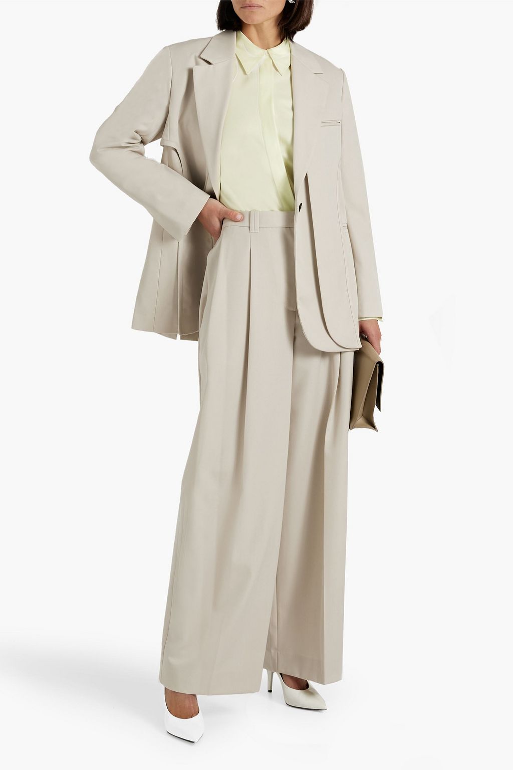 3.1 PHILLIP LIM Layered wool-blend blazer
