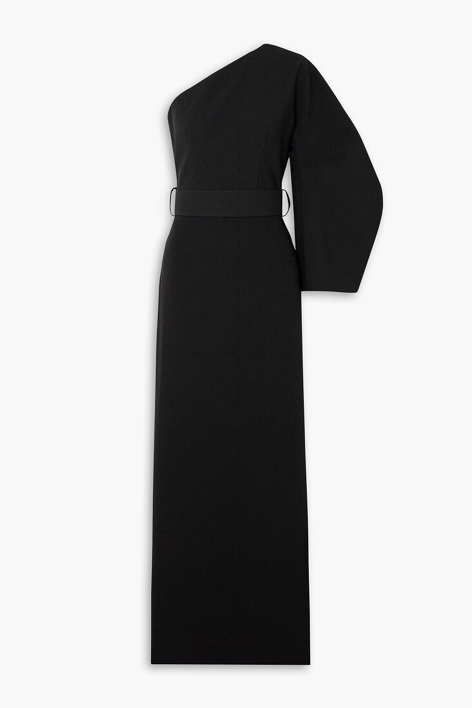 Solace London Hudson One-shoulder Gown In Black