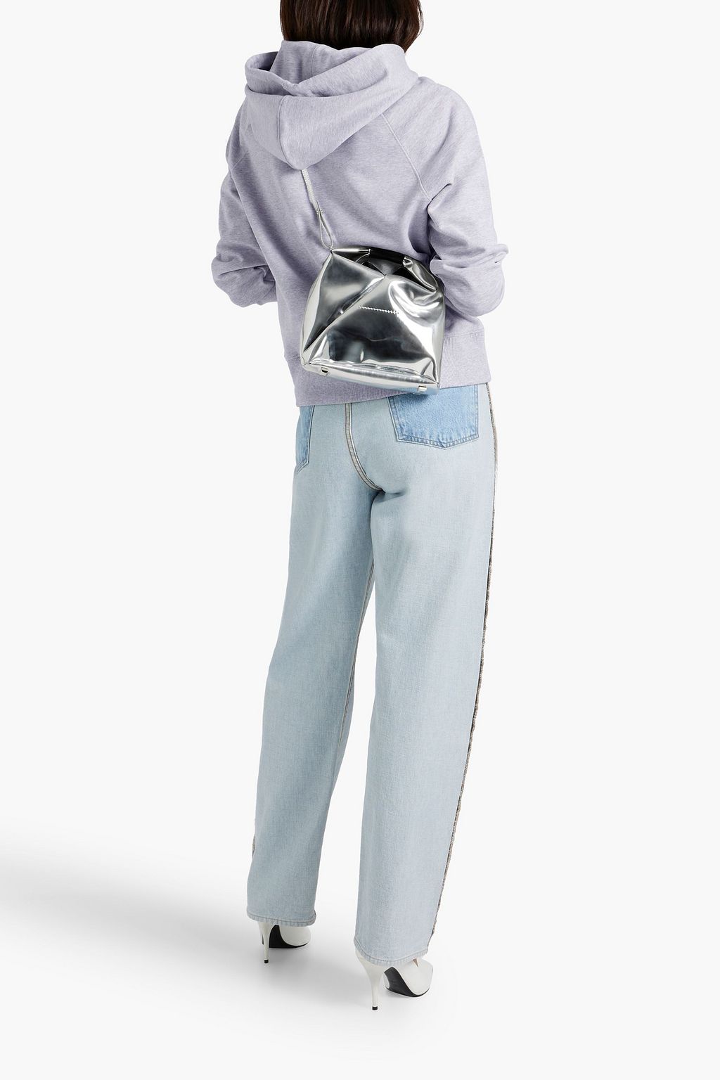 HELMUT LANG Printed French cotton-terry hoodie