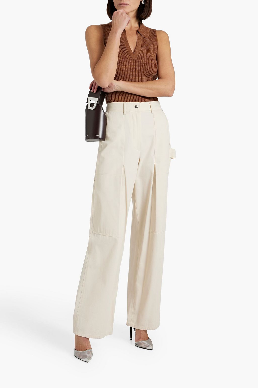 HELMUT LANG Ribbed-knit top