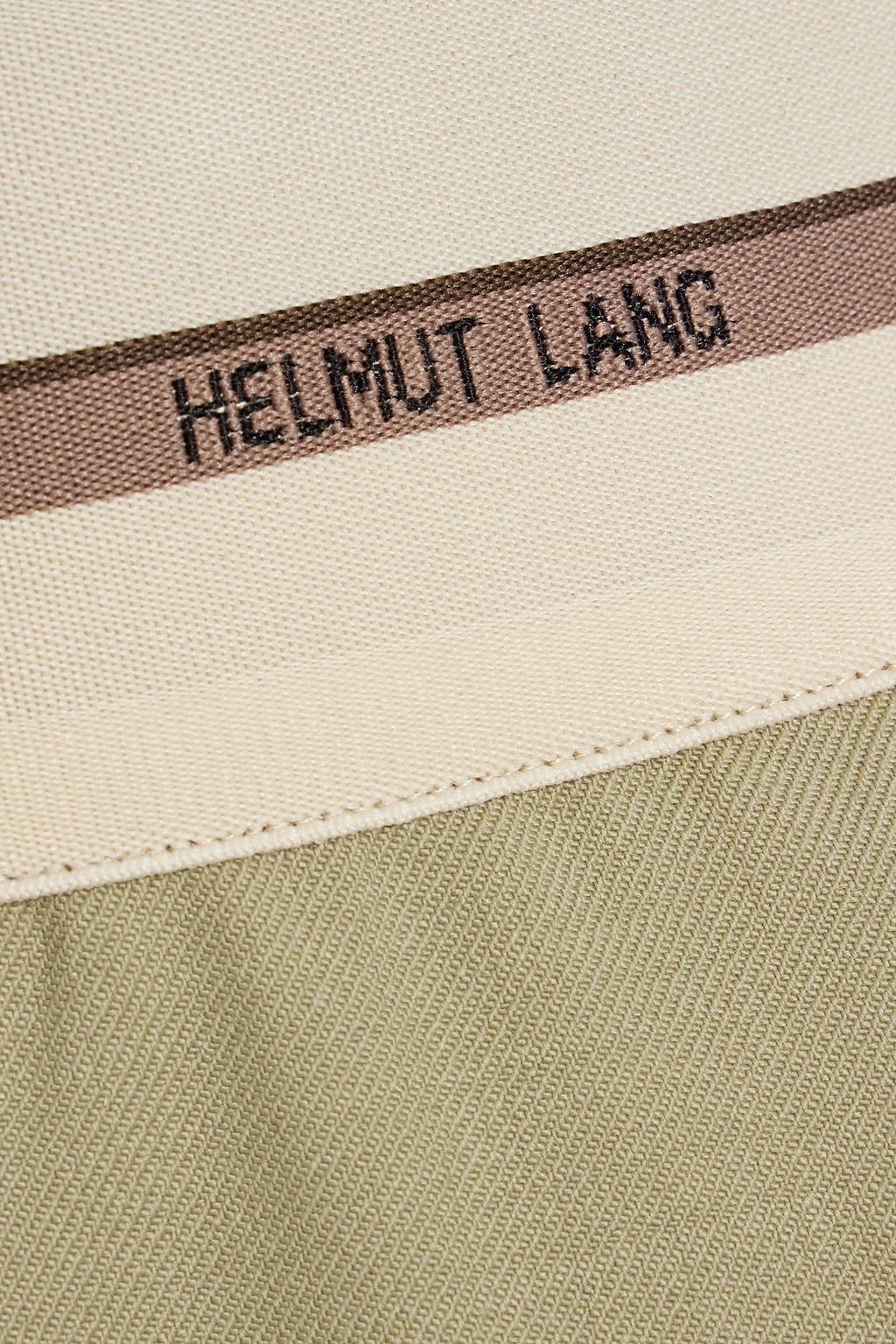 HELMUT LANG Pleated twill shorts