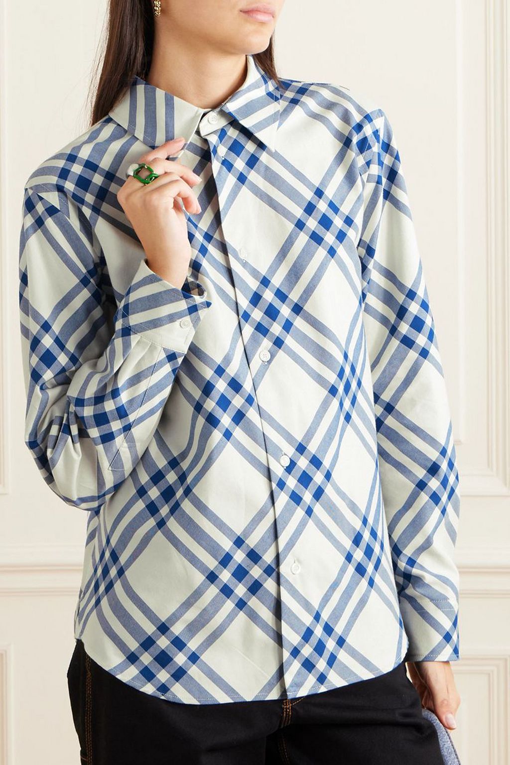 BURBERRY Checked cotton shirt