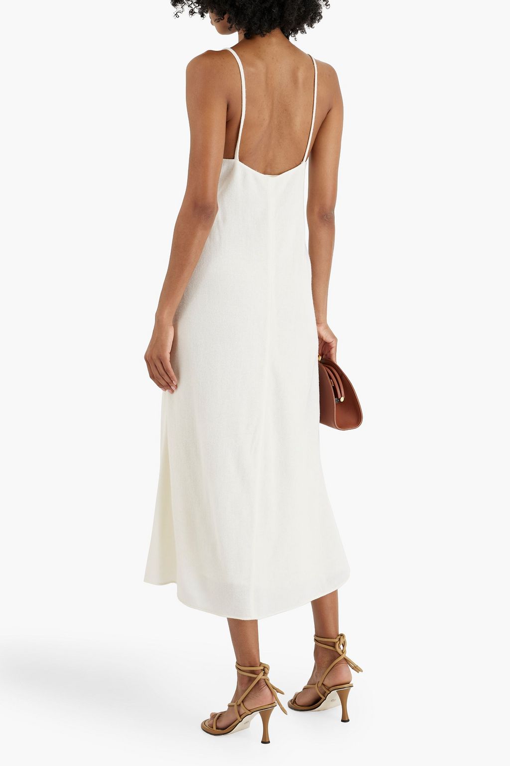 CHLOÉ Wool and cashmere-blend midi dress