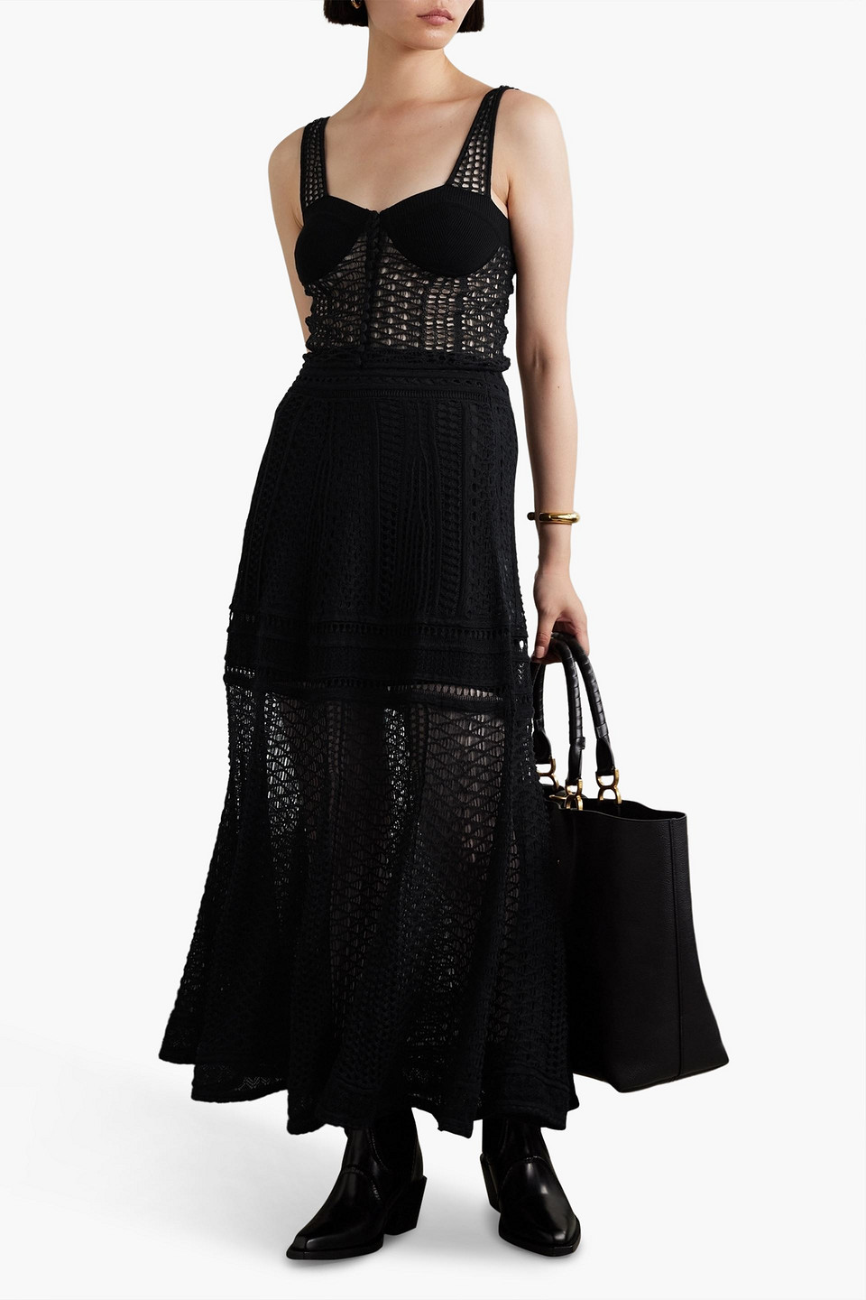 Chloé Woman Black Tops In Schwarz