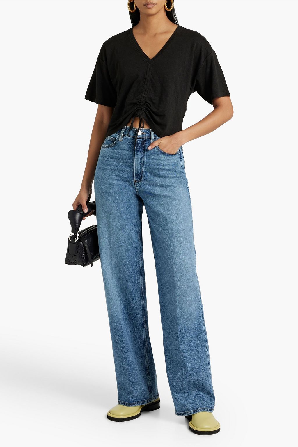 FRAME Le High N Tight high-rise wide-leg jeans