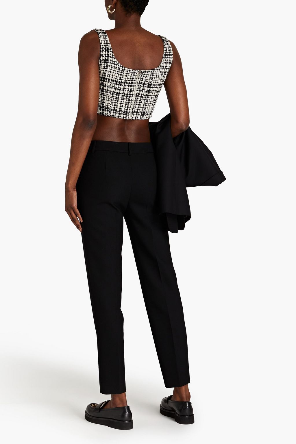 BOUTIQUE MOSCHINO Crepe tapered pants