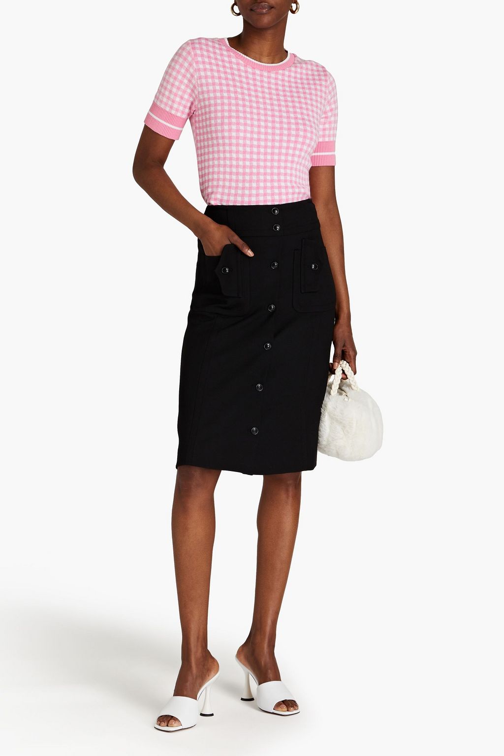 BOUTIQUE MOSCHINO Crepe skirt