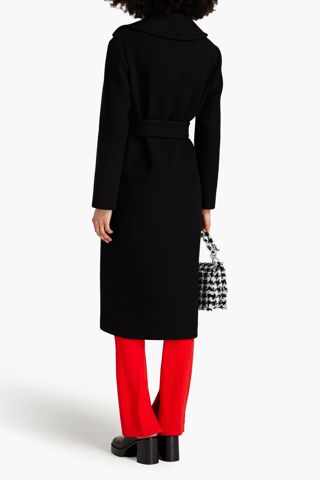 BOUTIQUE MOSCHINO Wool-blend felt coat