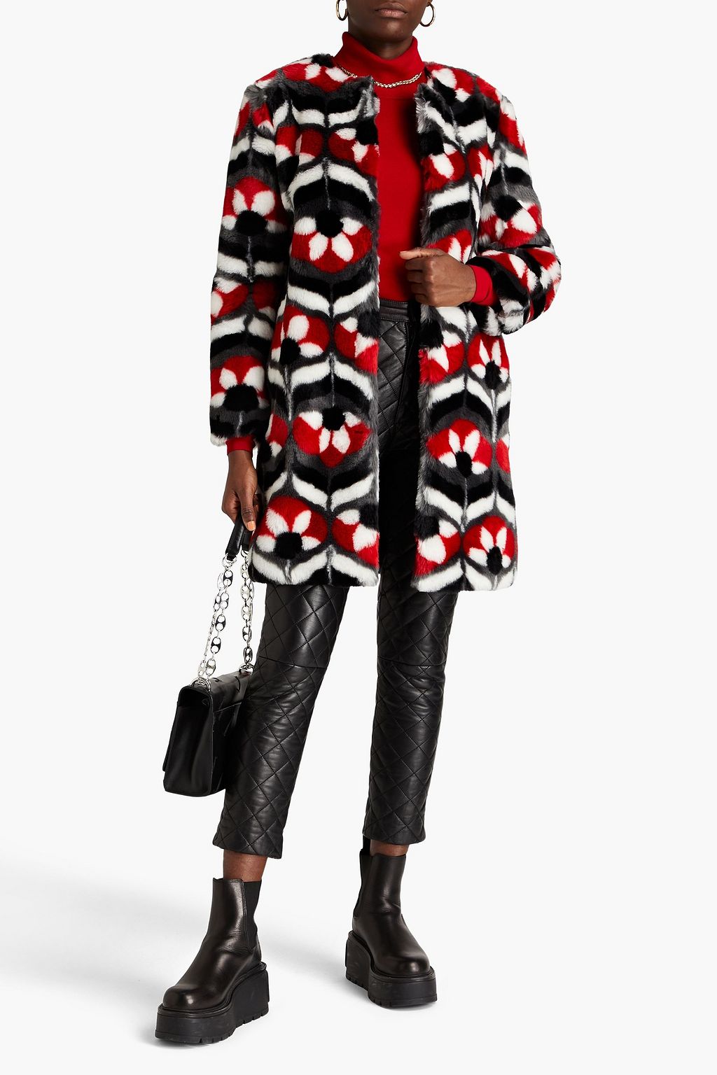 BOUTIQUE MOSCHINO Faux fur coat