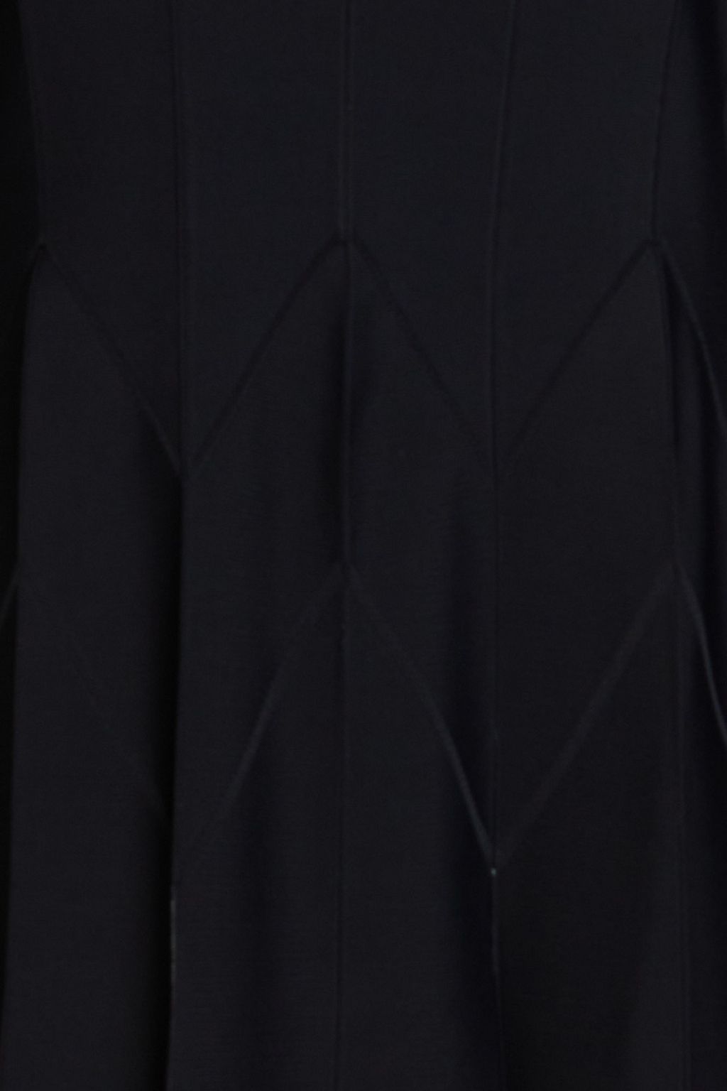 CAROLINA HERRERA ニット ミディワンピース バイカラー タック入り
