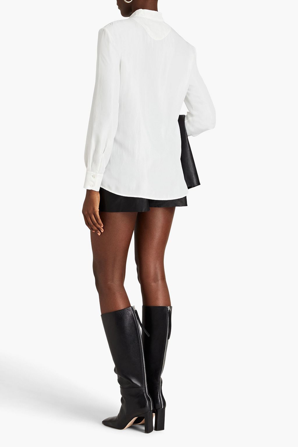 BOUTIQUE MOSCHINO Pleated satin shirt