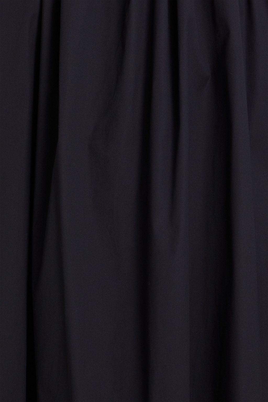 CAROLINA HERRERA فستان متوسط الطول من البوبلين المصنوع من مزيج القطن مزين بكسرات