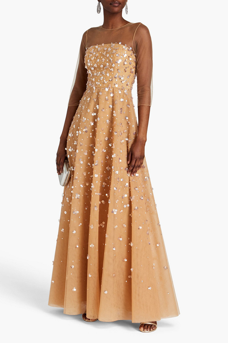 theoutnet.com | Sequin-embellished tulle gown