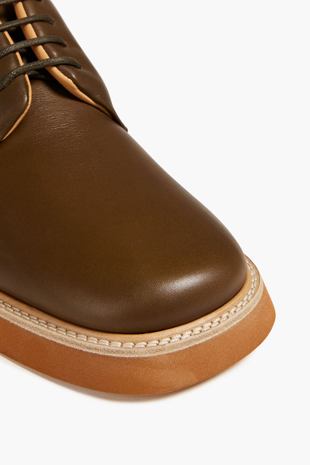 JACQUEMUS Carre leather derby shoes
