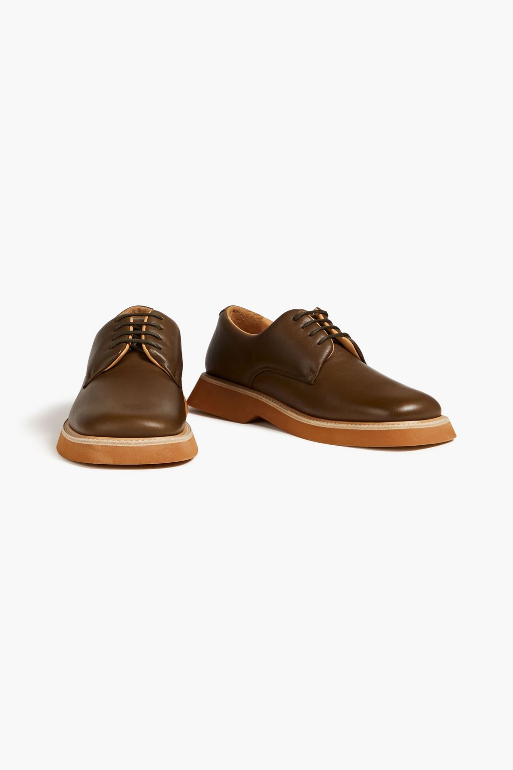JACQUEMUS Carre leather derby shoes