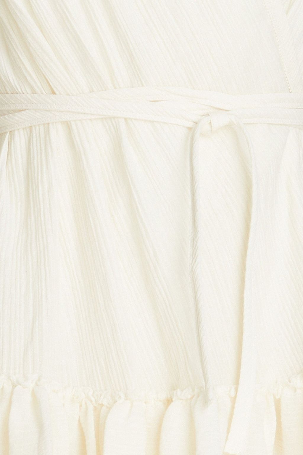 3.1 PHILLIP LIM Ruffled cotton-blend crepon mini wrap dress