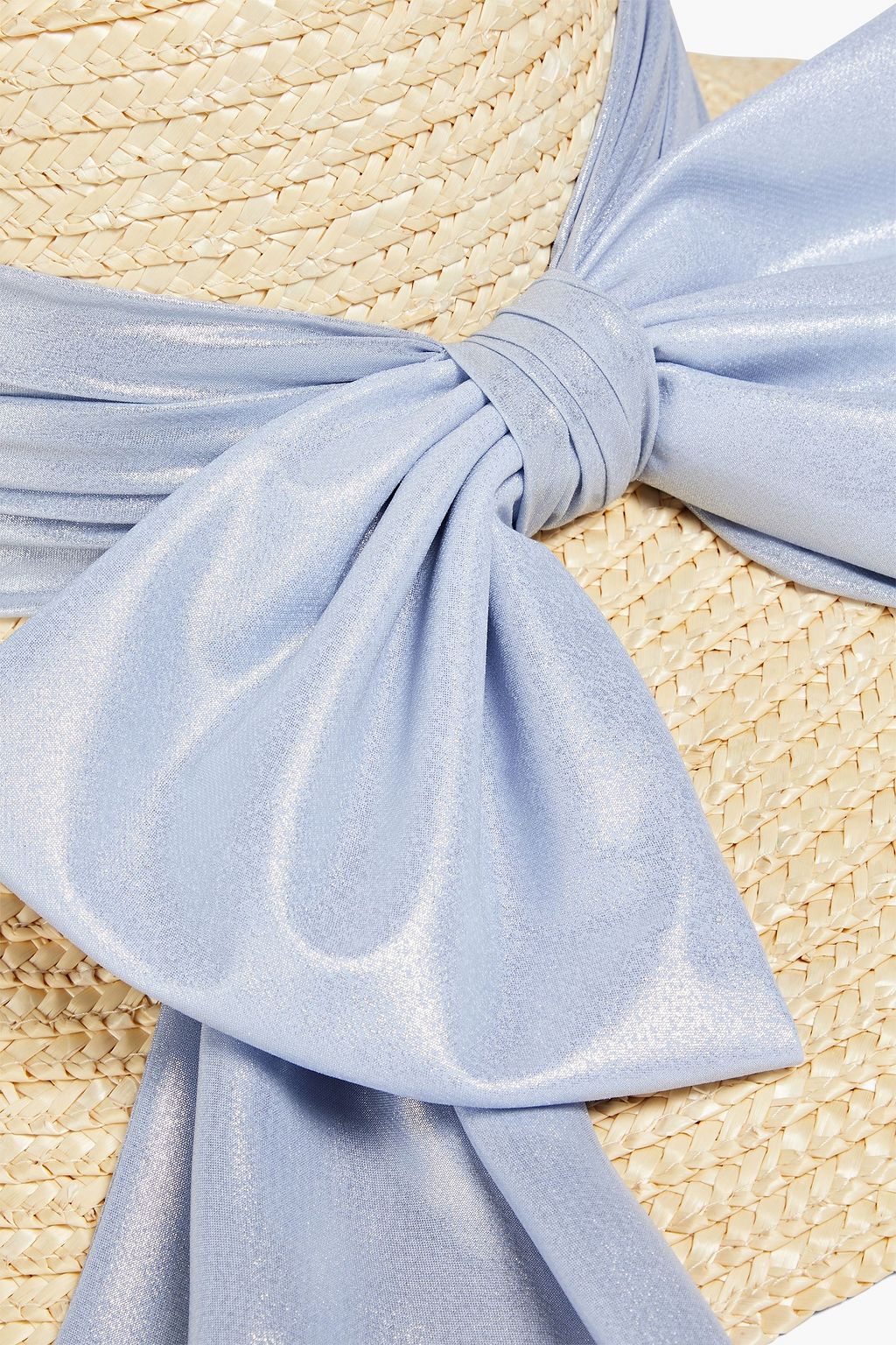 EUGENIA KIM Mirabel bow-embellished straw sunhat