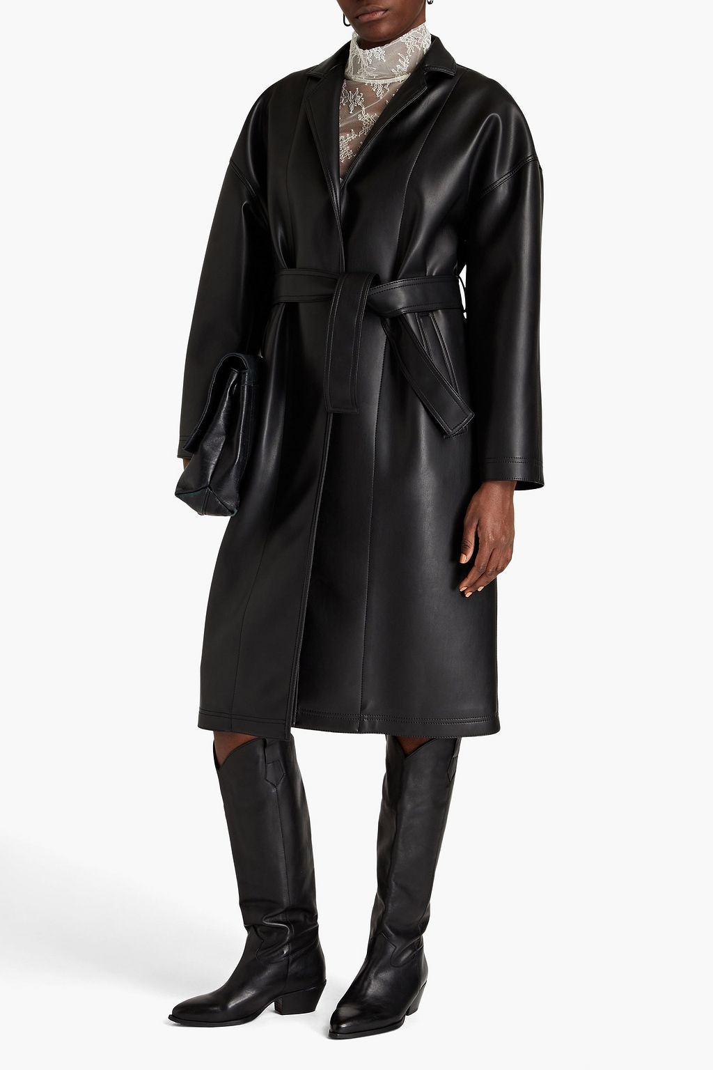 PHILOSOPHY DI LORENZO SERAFINI Faux leather coat