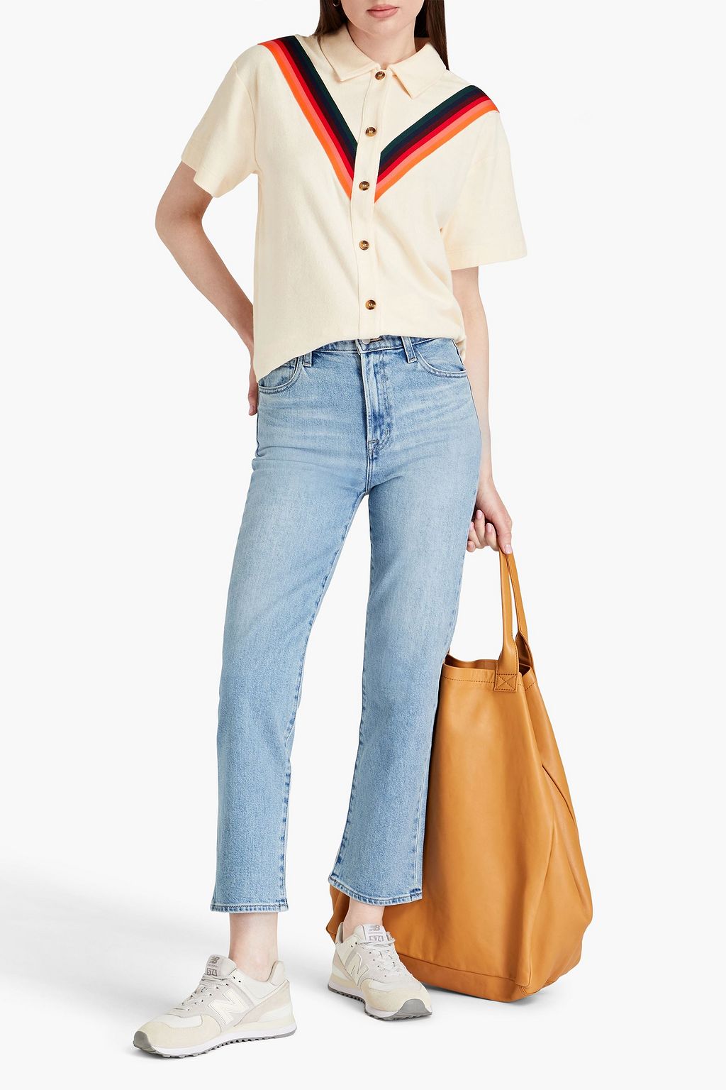 J BRAND 하이라이즈 스트레이트 레그 진