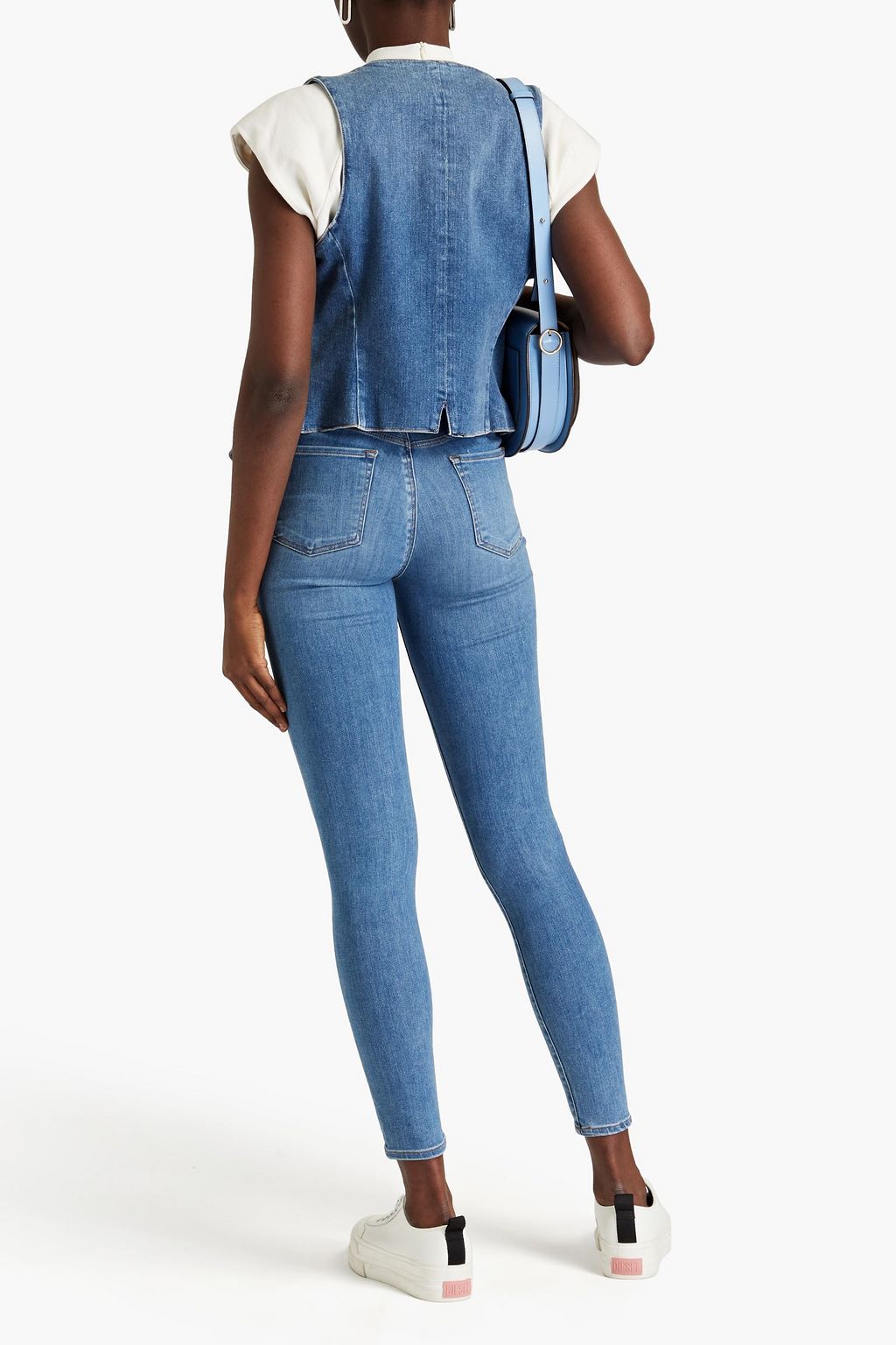 J BRAND 페이디드 하이라이즈 스키니 진