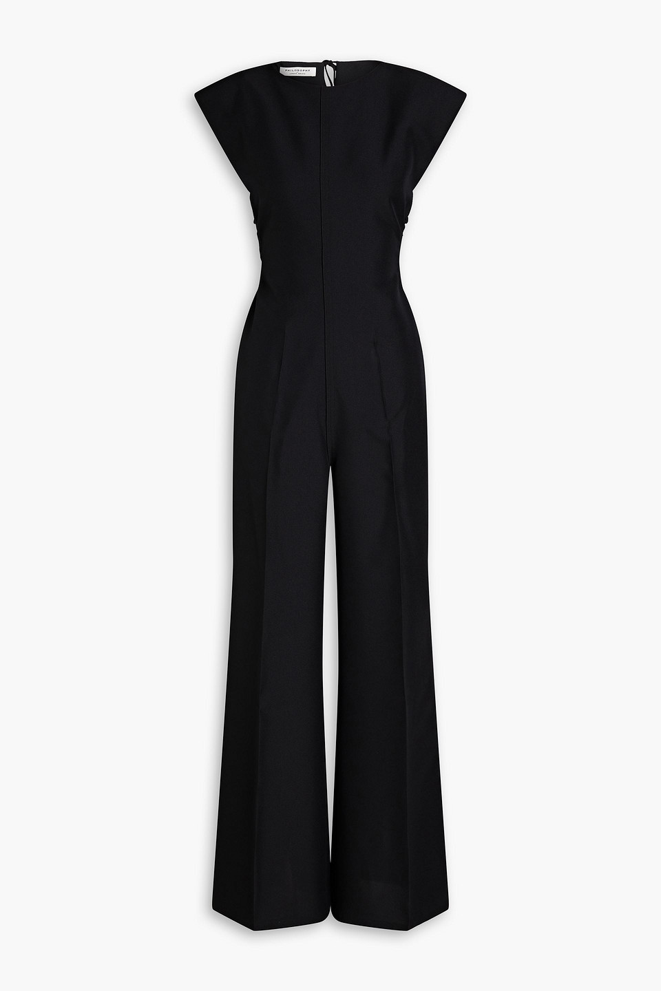 PHILOSOPHY DI LORENZO SERAFINI CUTOUT CREPE WIDE-LEG JUMPSUIT,3074457345636815173