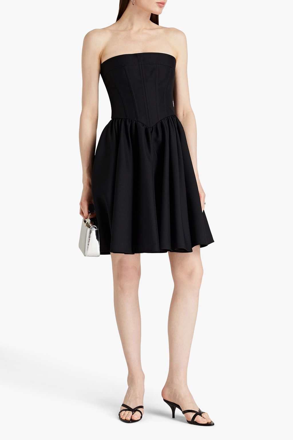 PHILOSOPHY DI LORENZO SERAFINI Strapless crepe dress
