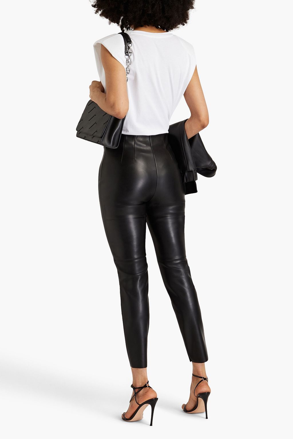 PHILOSOPHY DI LORENZO SERAFINI Faux leather skinny pants