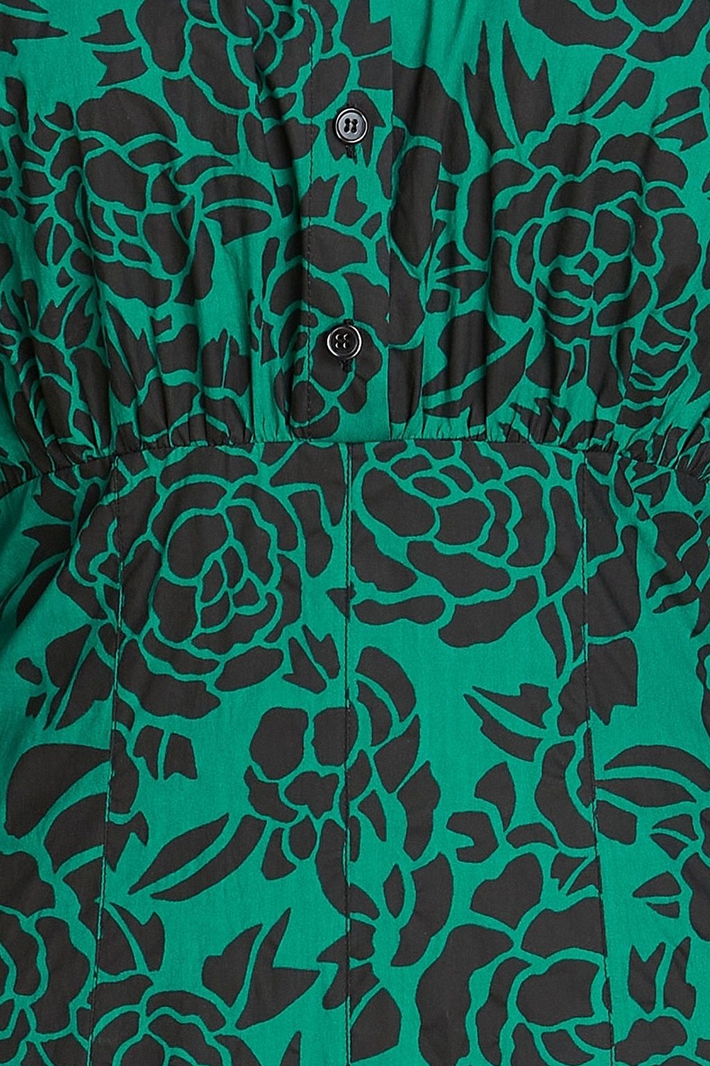 PHILOSOPHY DI LORENZO SERAFINI Hemdkleid in Midilänge aus Baumwollpopeline mit floralem Print