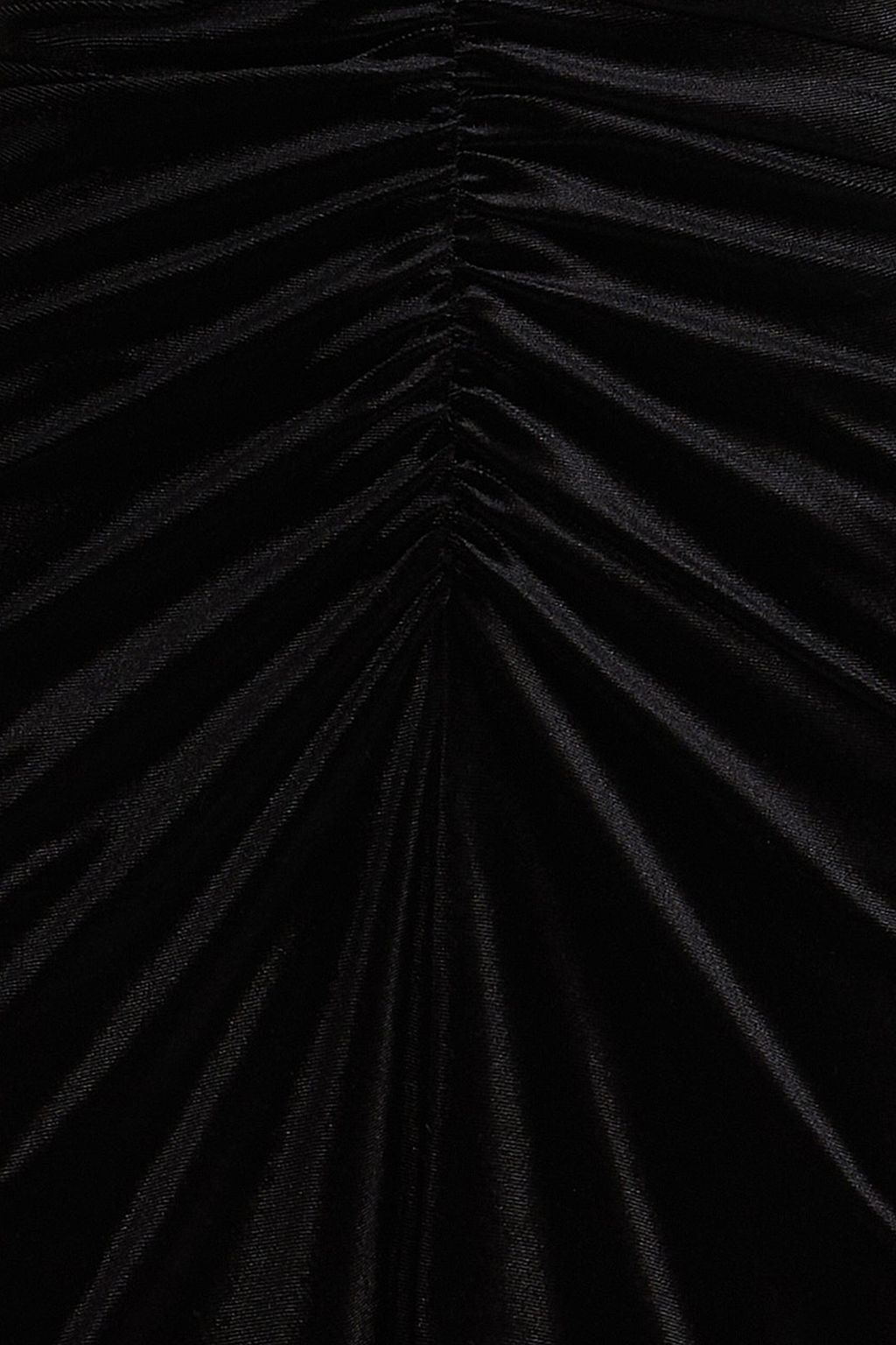 PHILOSOPHY DI LORENZO SERAFINI Beflocktes Minikleid aus Stretch-Samt mit Tülleinsätzen und Raffungen
