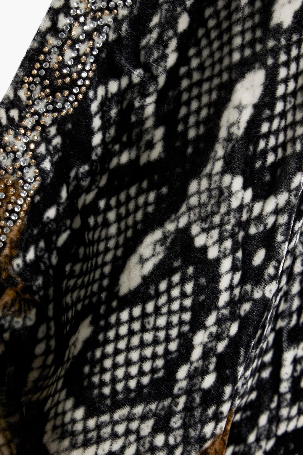 CAMILLA Crystal-embellished velvet kimono