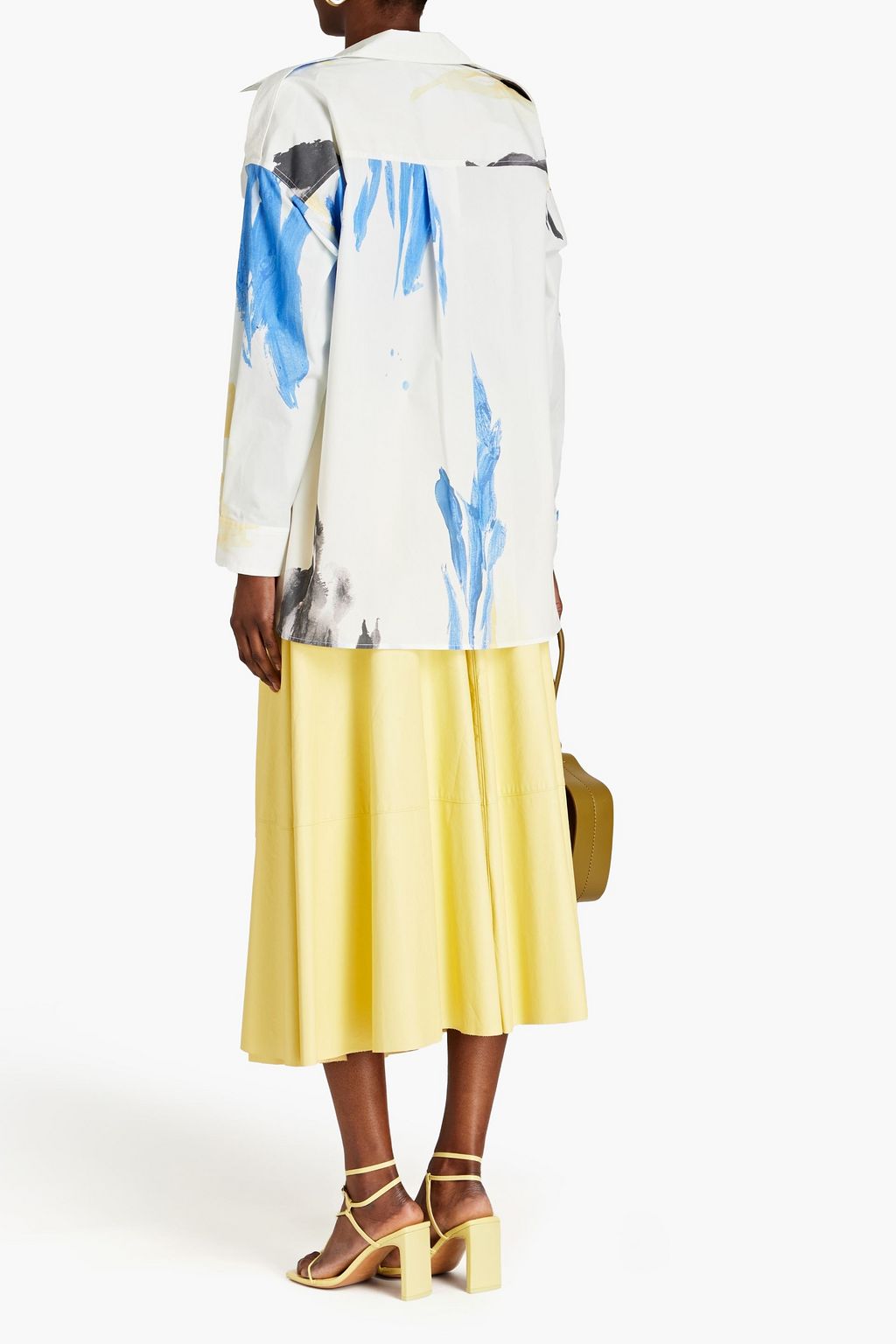 3.1 PHILLIP LIM Printed cotton-blend poplin shirt