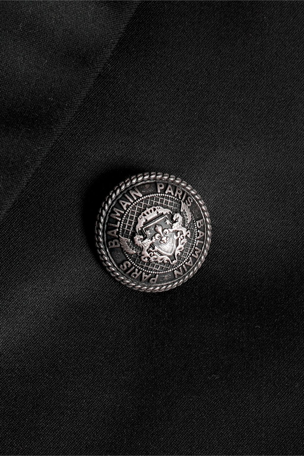 BALMAIN Button-embellished cotton-blend twill blazer