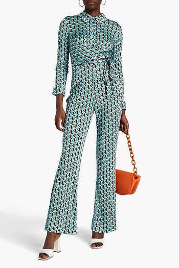 Crochet Print Jumpsuit by Temperley London for $199