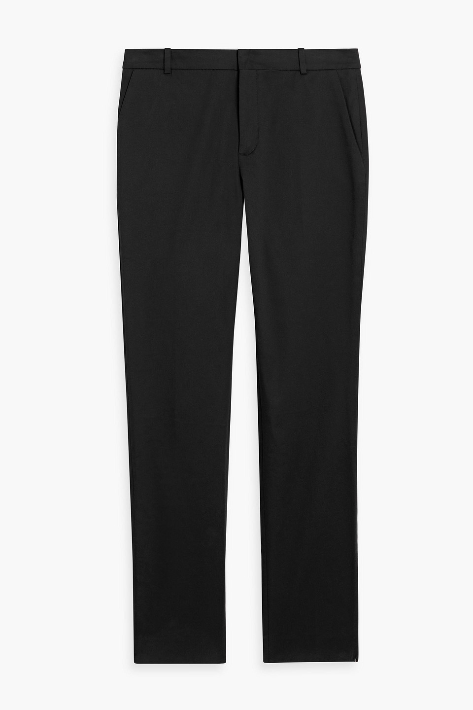 Balmain Slim-fit Cotton-blend Twill Trousers In Black