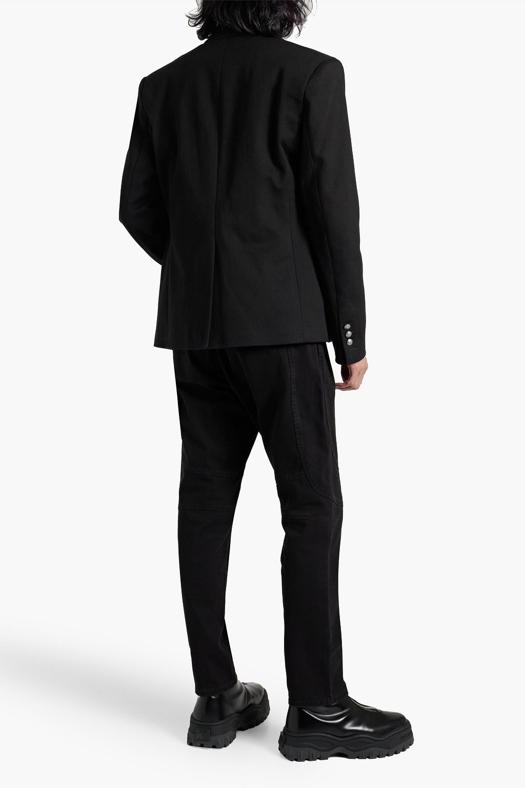 BALMAIN Button-embellished cotton blazer