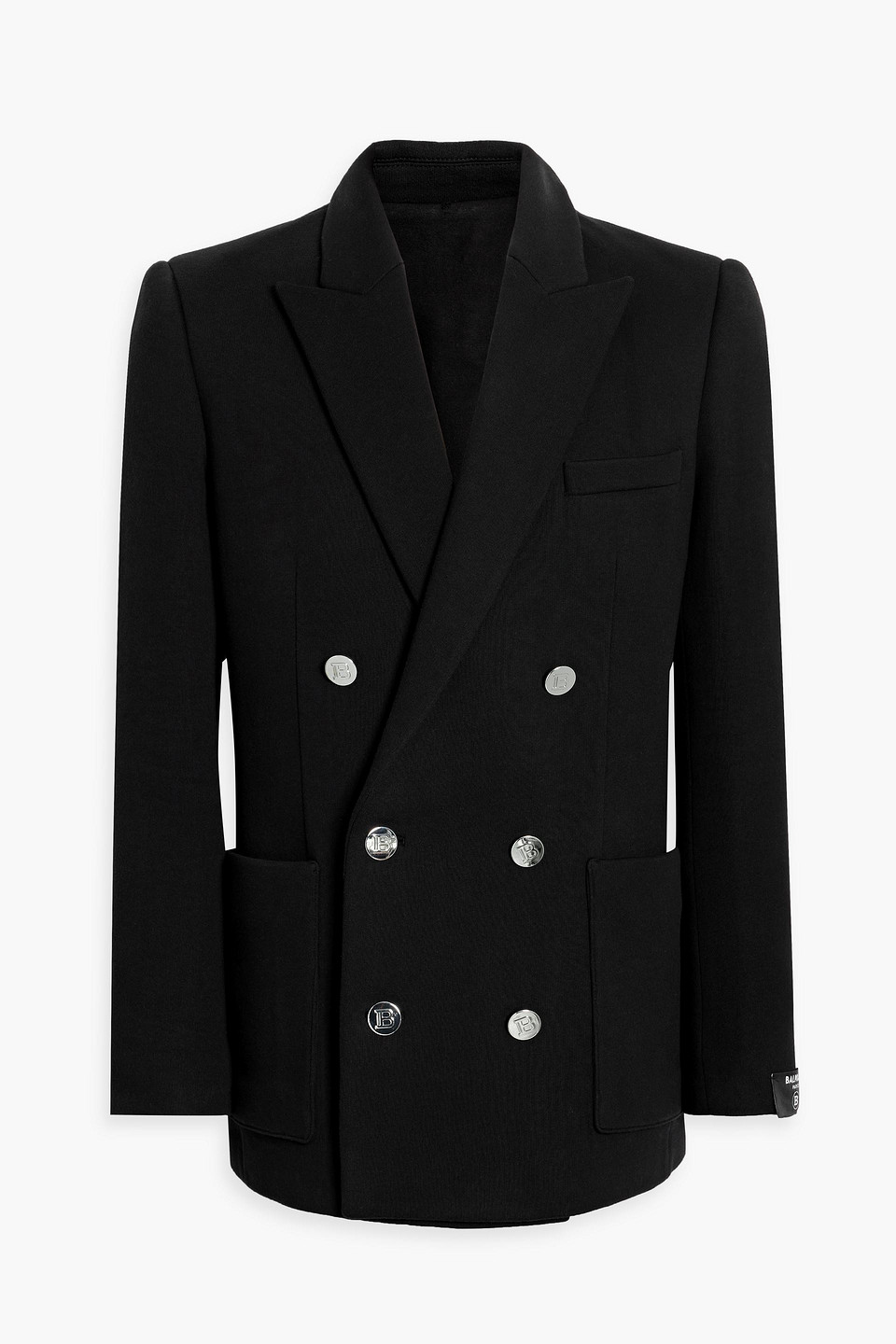 Balmain Double-breasted Tailored Jacket In Black