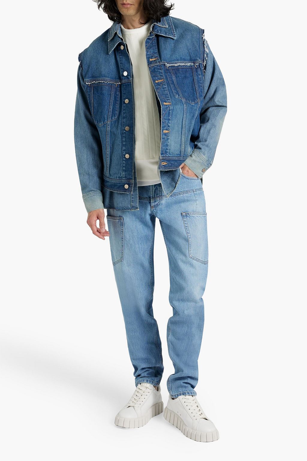 BALMAIN Tapered denim jeans