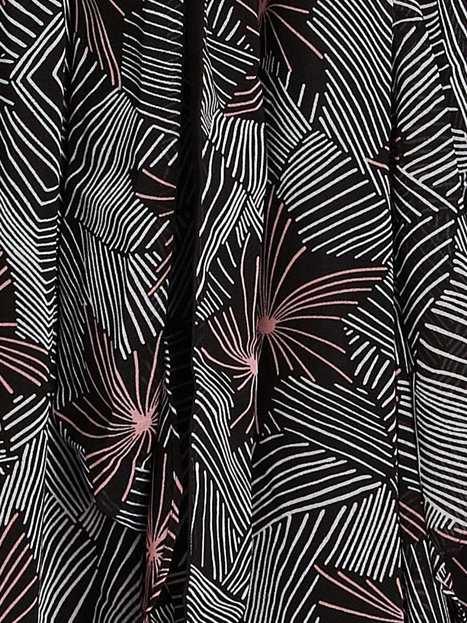 gilligan ruffled printed chiffon maxi dress