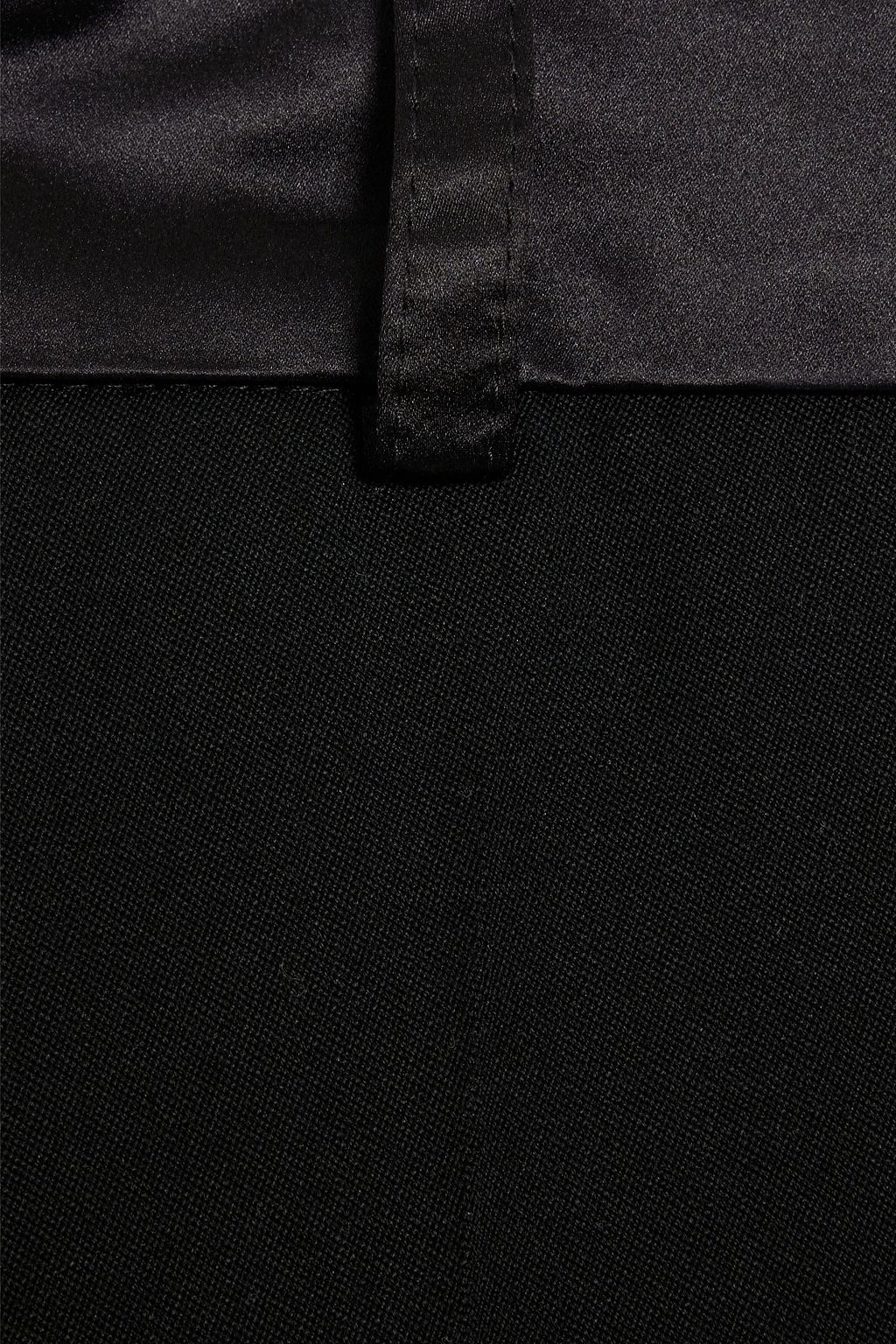 BALMAIN Slim-fit satin-trimmed wool-blend suit pants