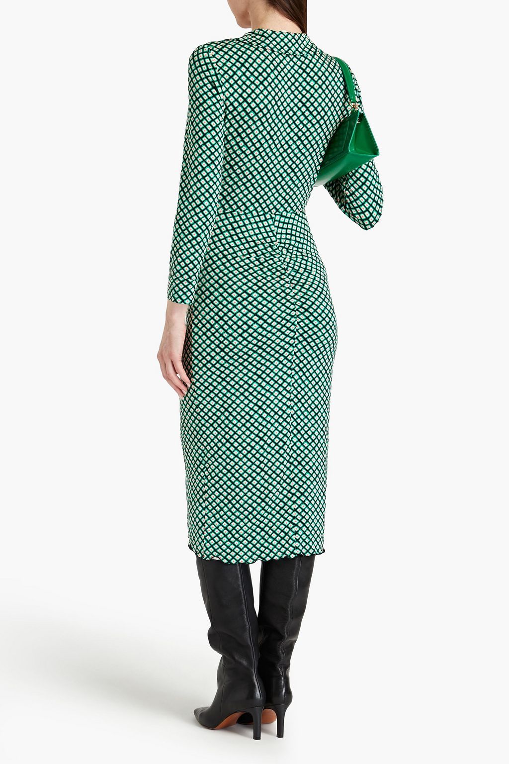 DIANE VON FURSTENBERG Palmira wrap-effect printed jersey midi dress