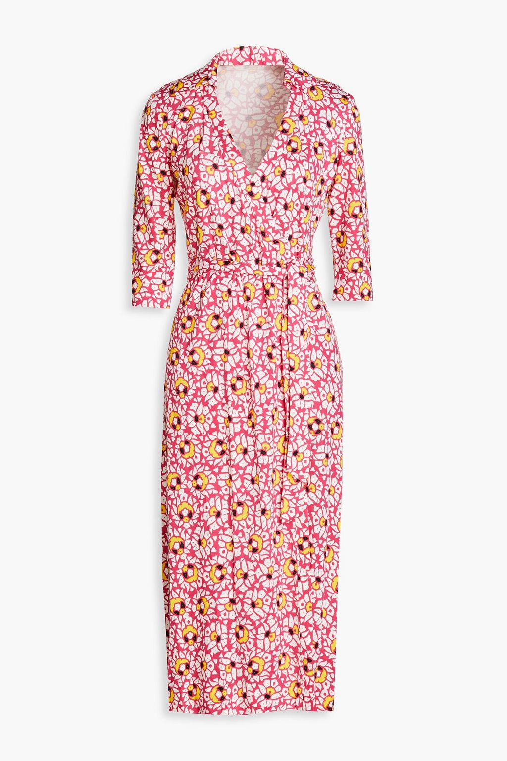 DIANE VON FURSTENBERG Abigail printed silk-jersey midi wrap dress