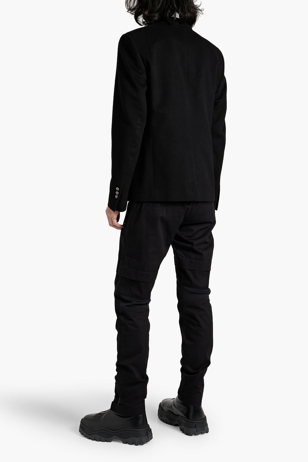 BALMAIN Double-breasted cashmere-felt blazer