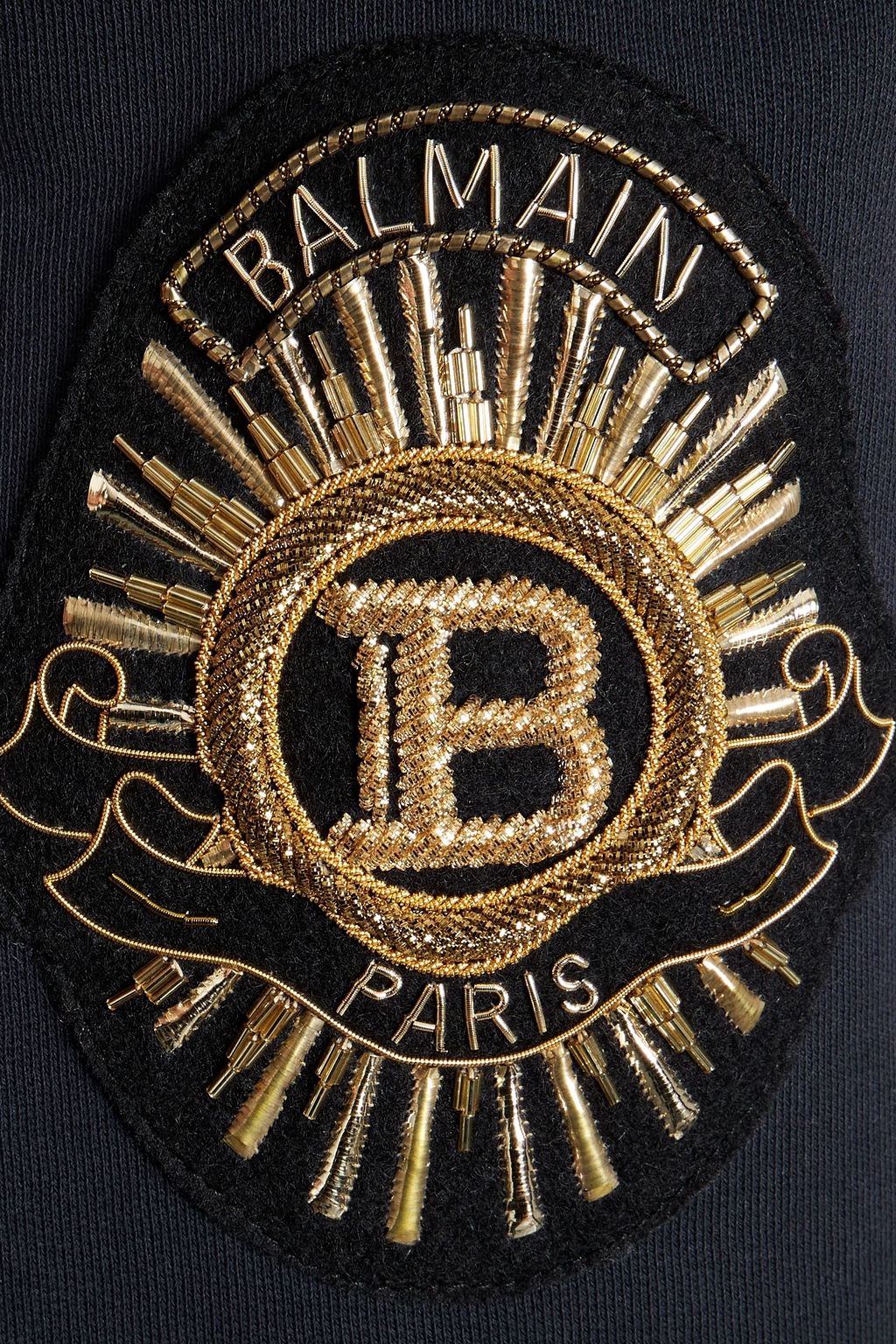 BALMAIN Button-embellished cotton-twill blazer