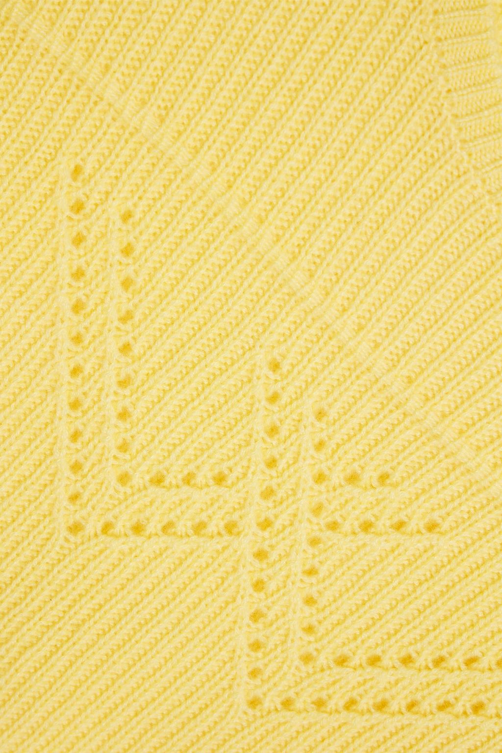 AUTUMN CASHMERE Pointelle-knit cashmere sweater