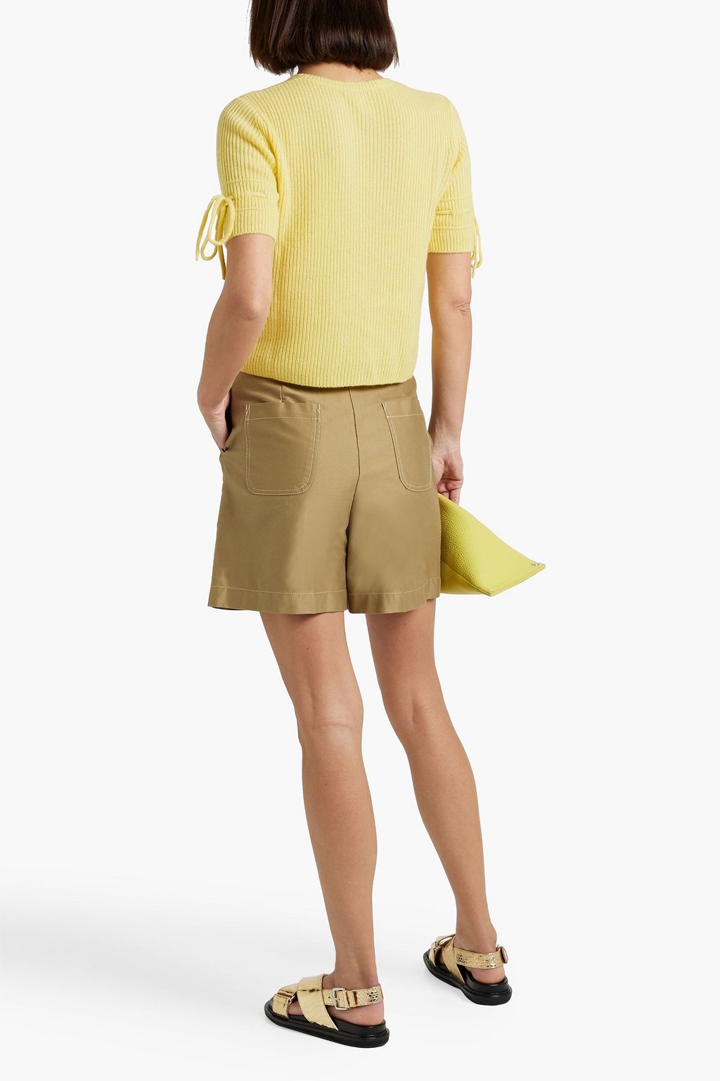 AUTUMN CASHMERE Pointelle-knit cashmere sweater