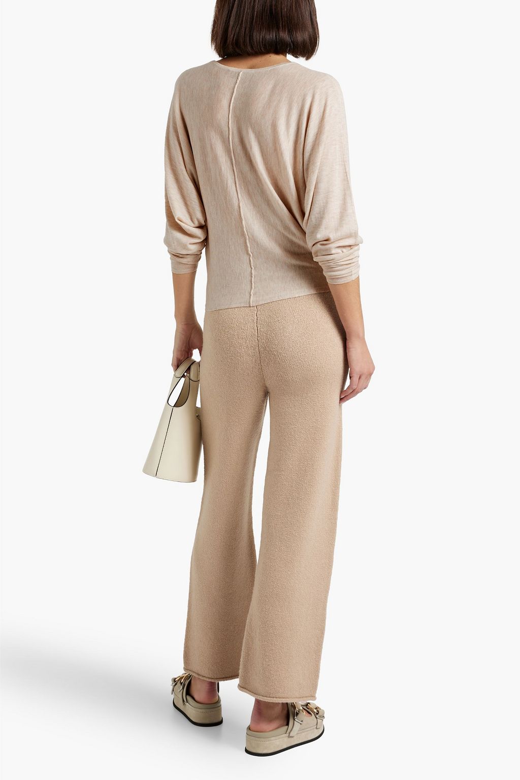 AUTUMN CASHMERE Mélange cashmere top